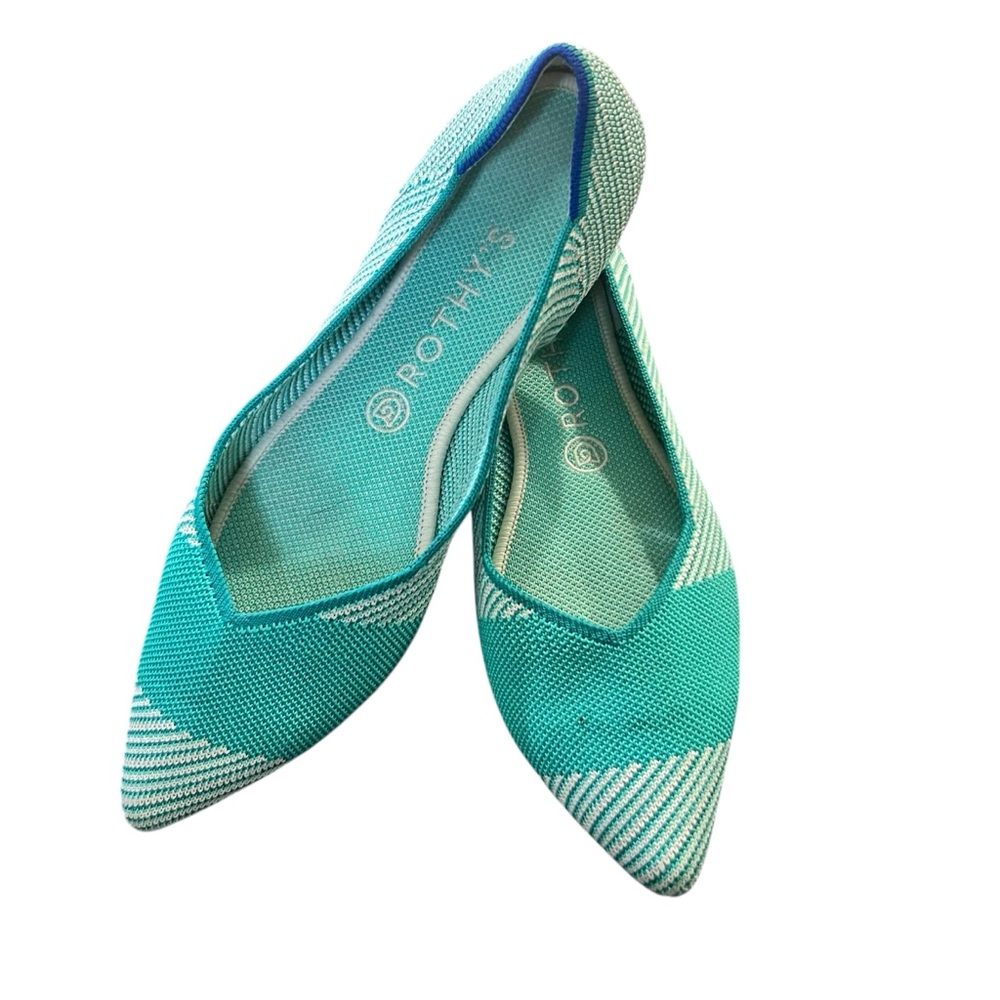 Rothy's Women's Teal Calypso Flats size 9.5